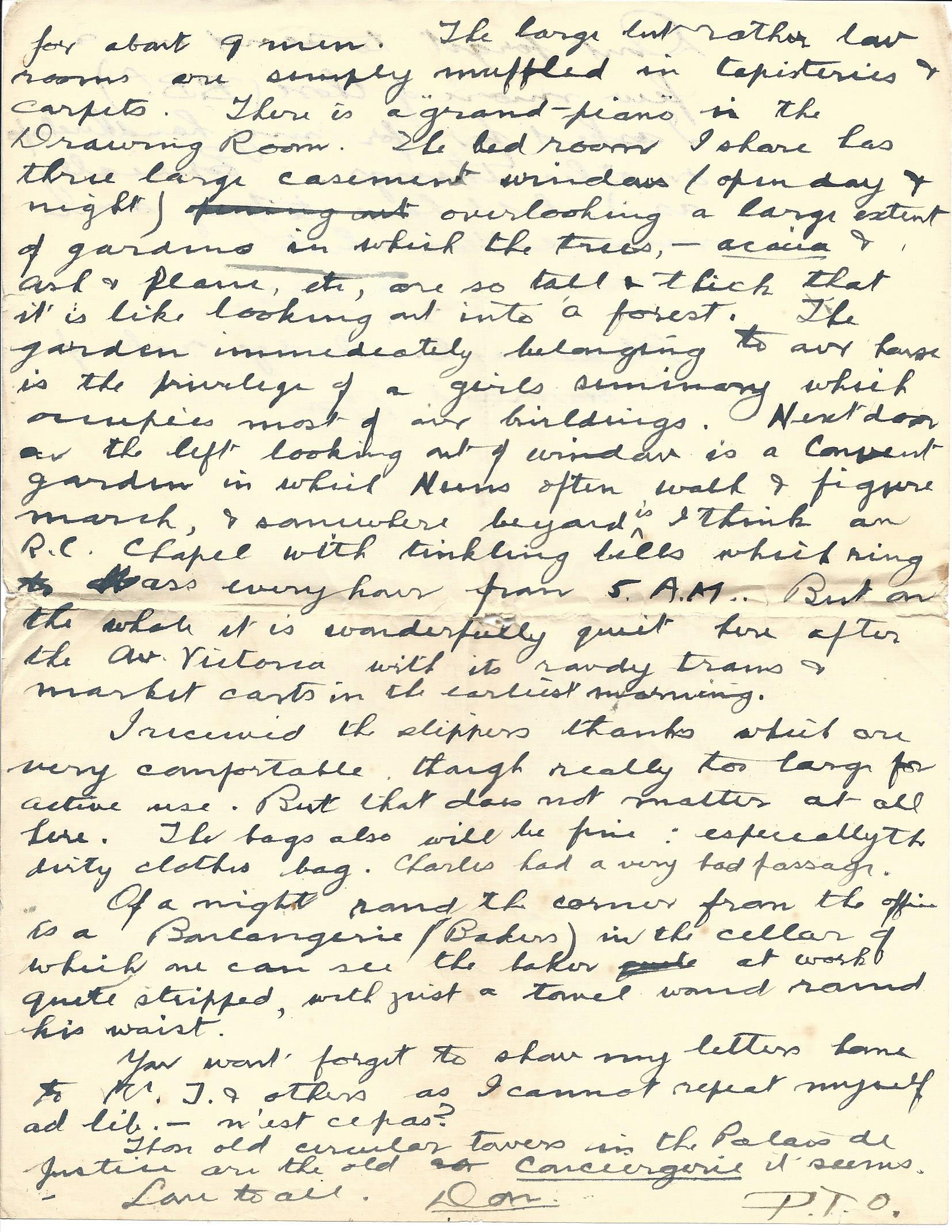 1919-07-25 p2 Donald Bearman letter to his father