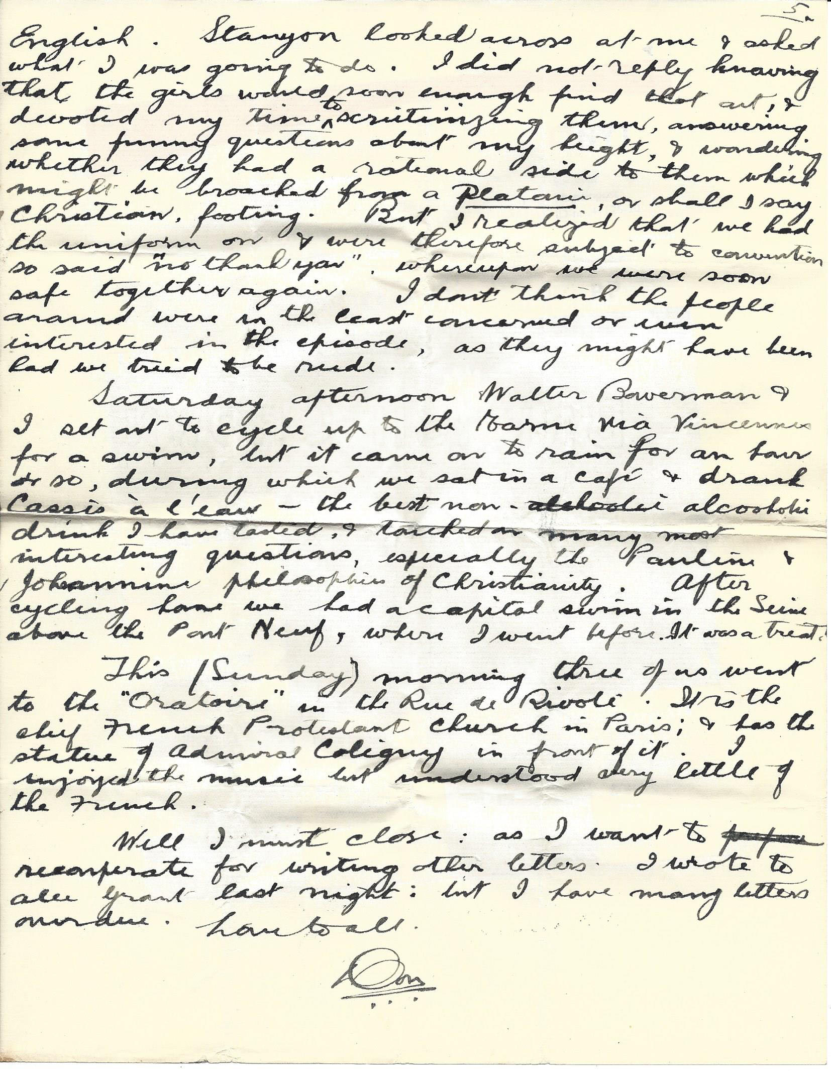 1919-08-16 p5 Donald Bearman letter to his father