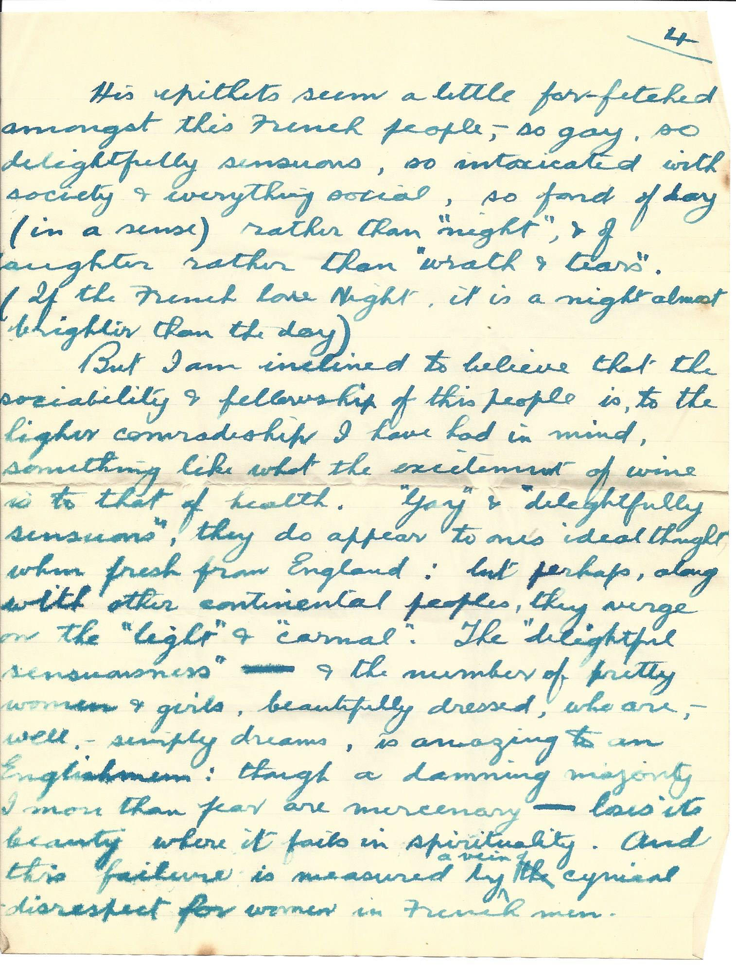 1919-08-19 p4 Donald Bearman letter to his father