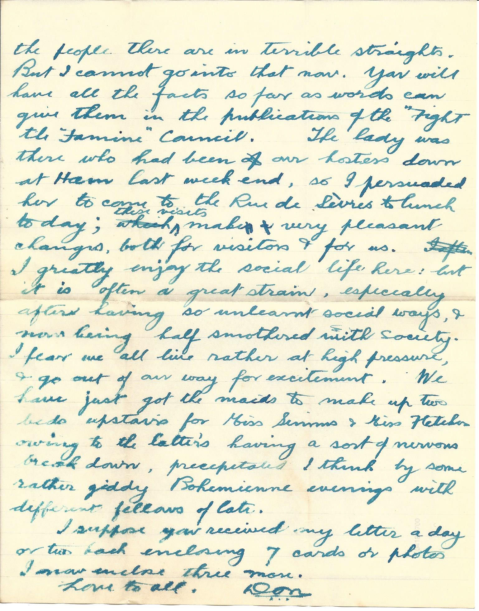 1919-09-19 p2 Donald Bearman letter to his father