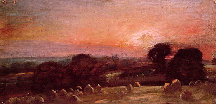 A Hayfield at East Bergolt, 1812 by John Constable.