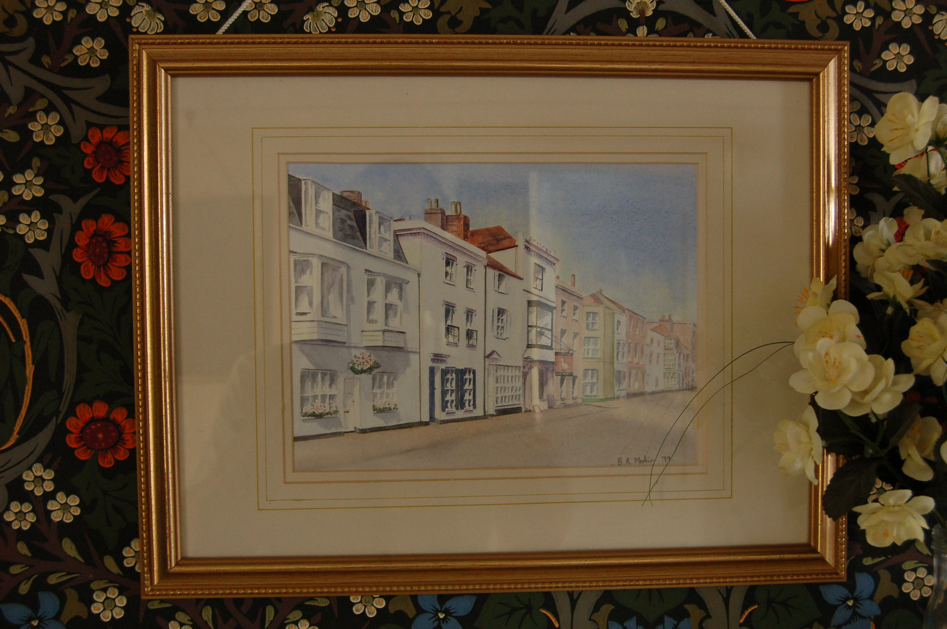 Picture by B R Merkin hanging on the wall at Beachcrest, dated 1999 - 102 years after the house and family holiday home, was bought by Thomas Bearman