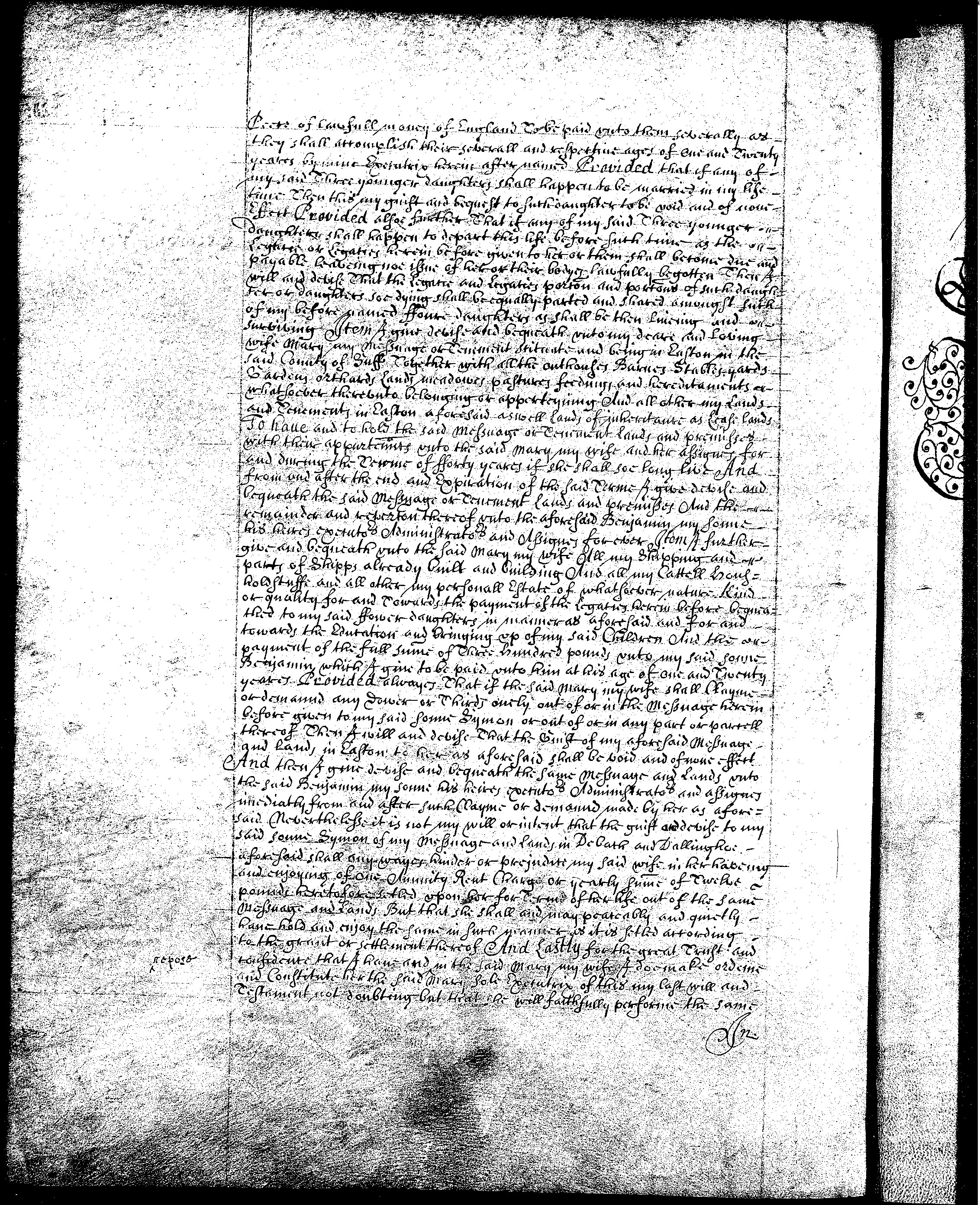 George Vertue’s will dated 1669