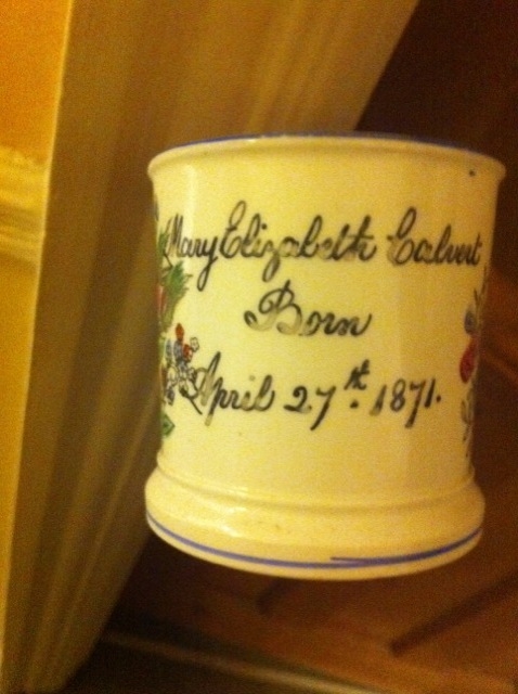Mary Elizabeth Calvert birth cup