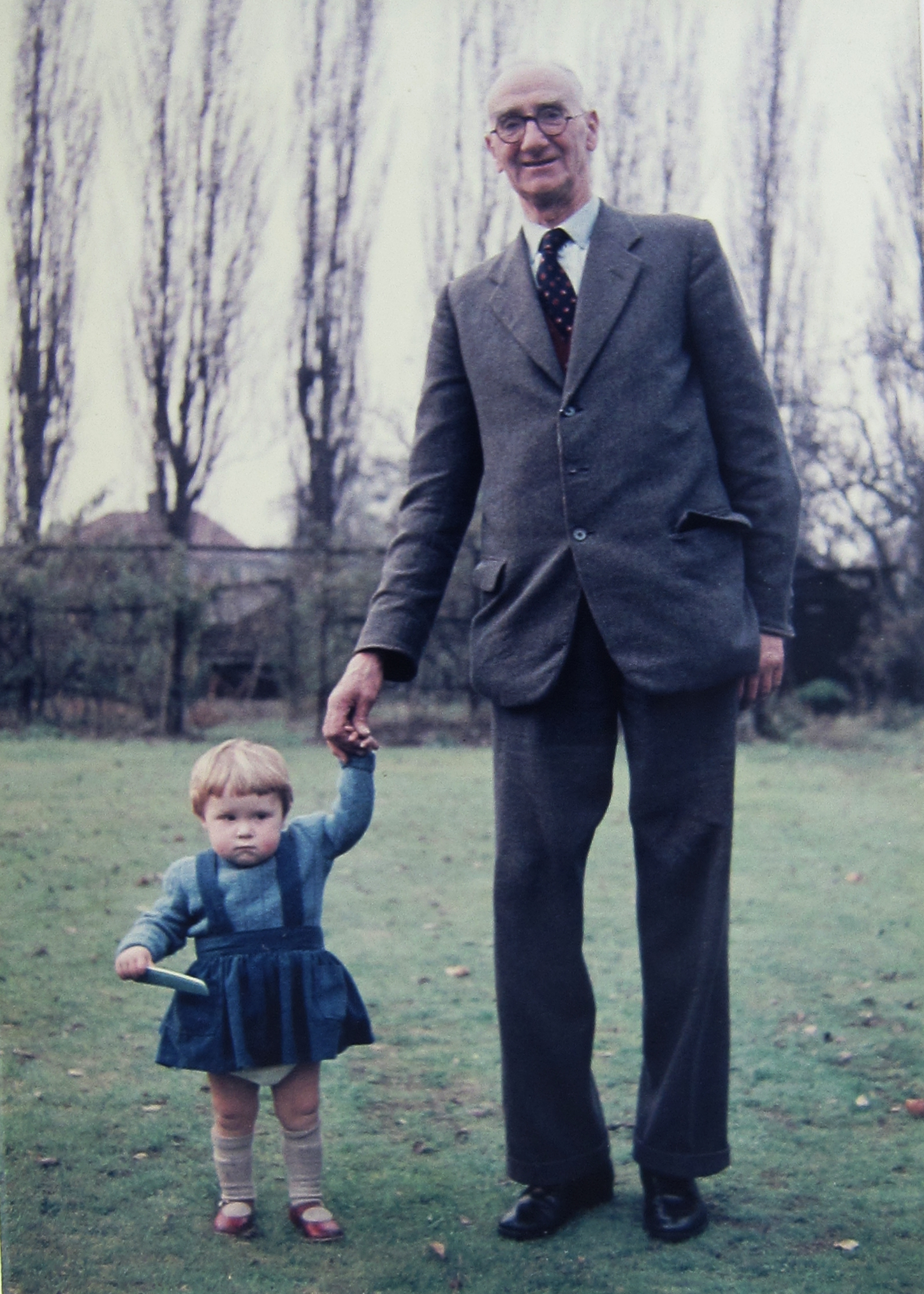 Ruth Hammond and grandfather Donald Bearman 1959 ish