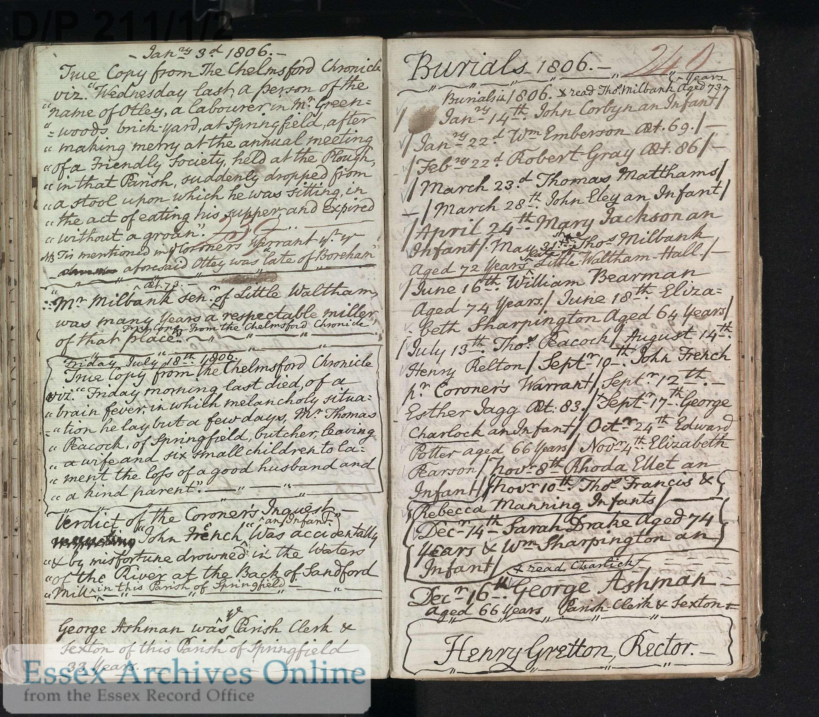 Record of William Bearman’s death in 1805 Springfield, age 74. Springfield had a population of only 875 in 1810: was he a relation of Thomas and family?