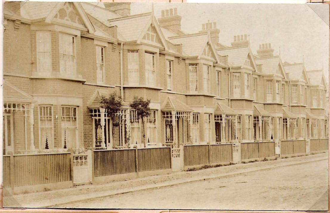 16 Sandringham Road, Leytonstone, where Kate and Tom Stutchbury lived. Keturah later lived opposite at no 17 and William and Ida Malcolm lived at no 3.