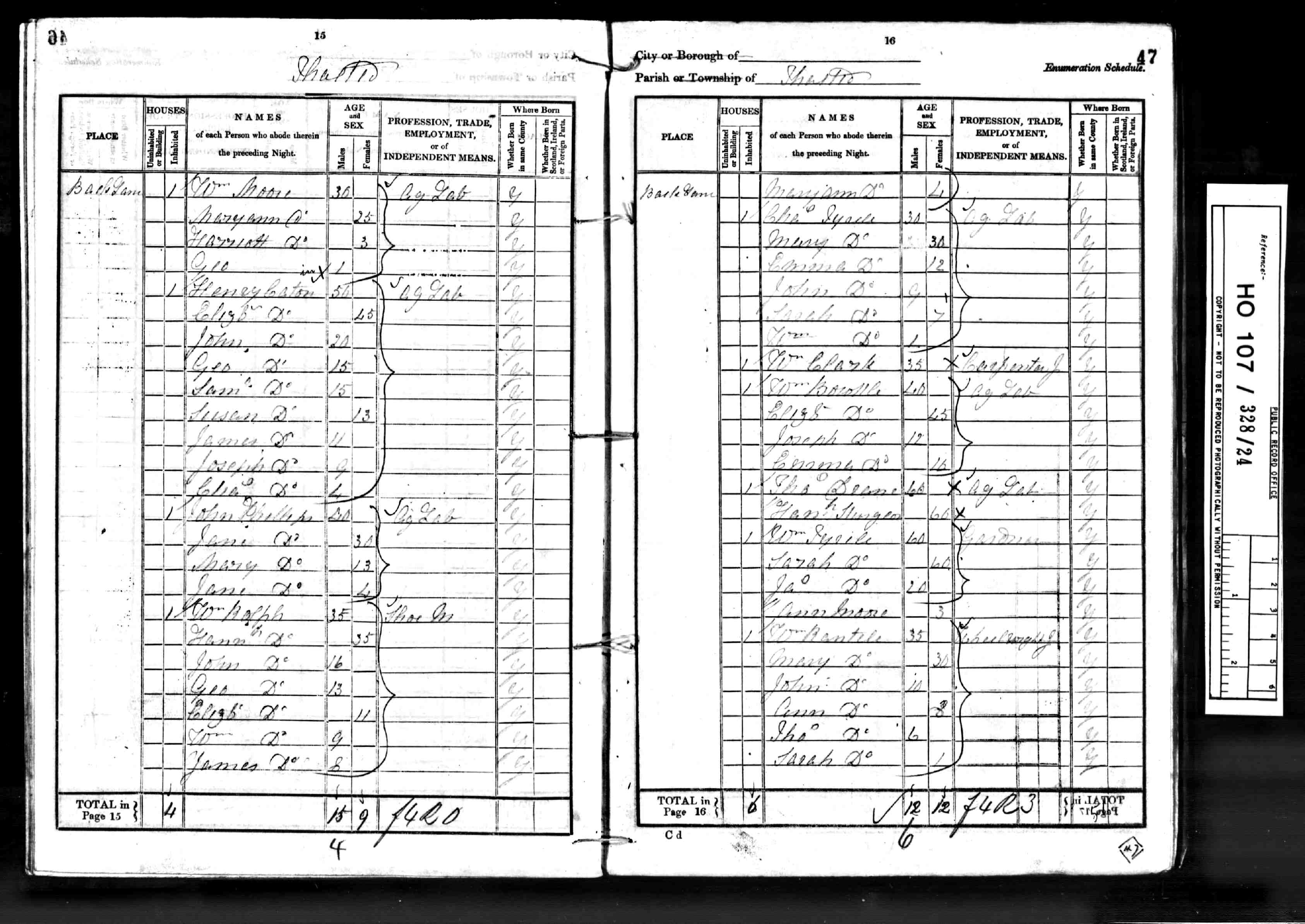 1841: An address in Dunmow, Essex