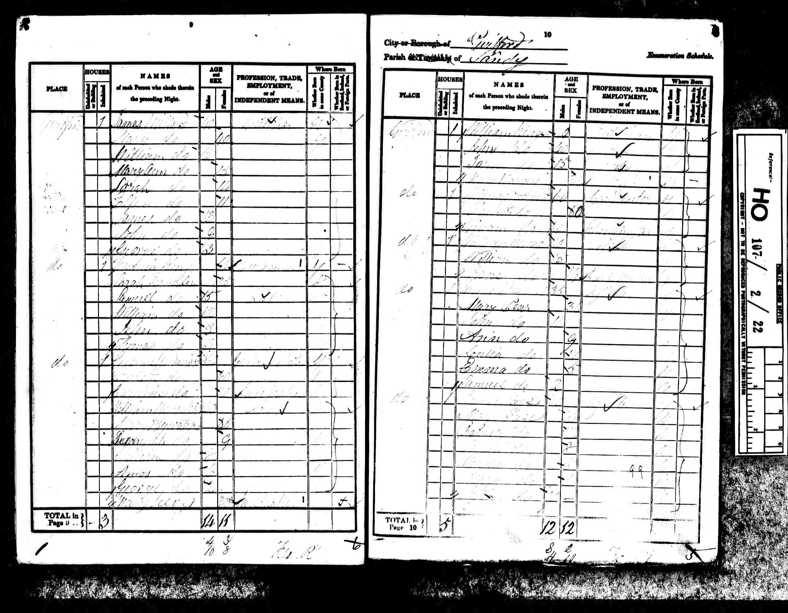 1841: Girtford, Sandy, Bedfordshire, Bedfordshire