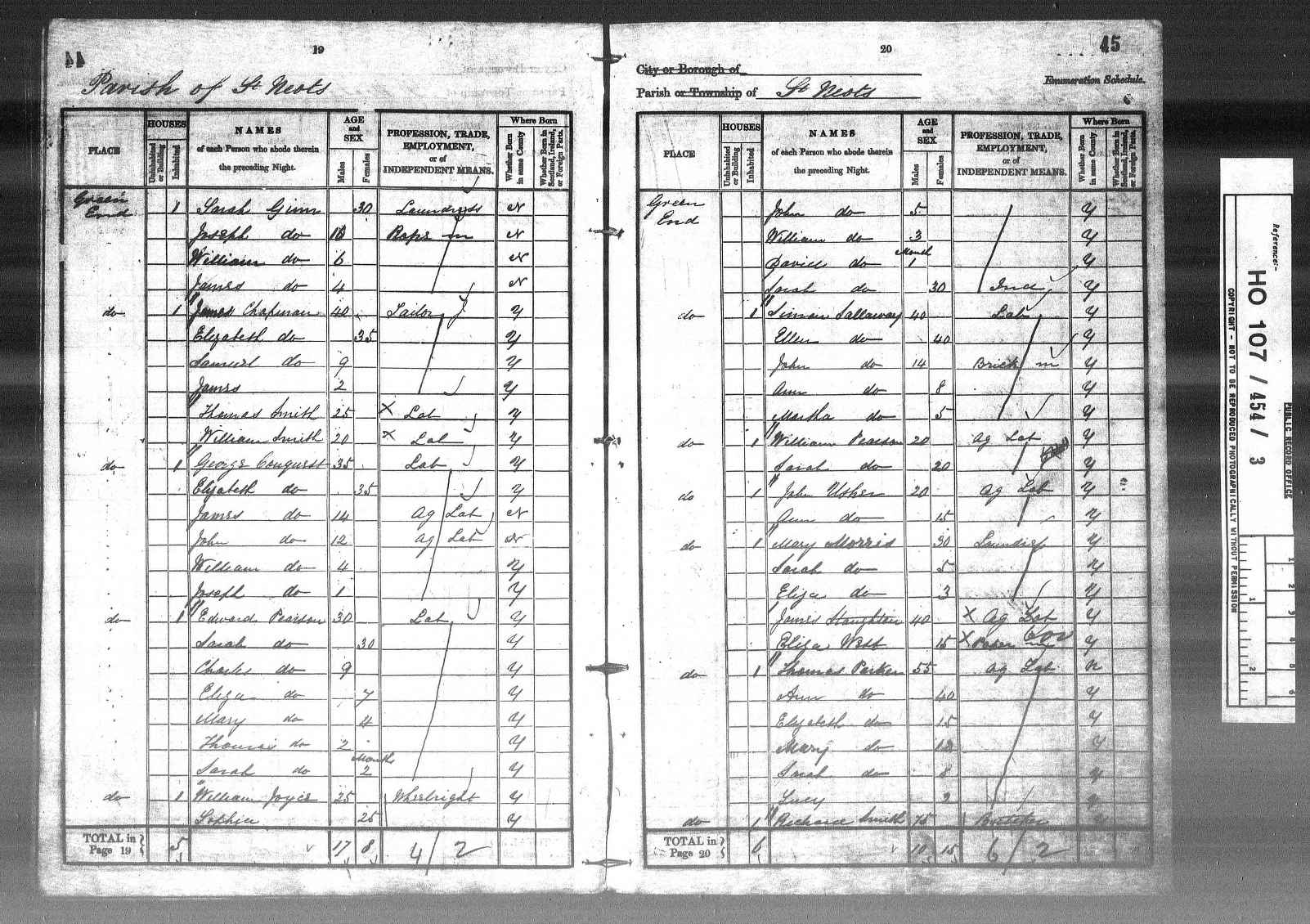 1841: Green End, St Neots, Huntingdonshire