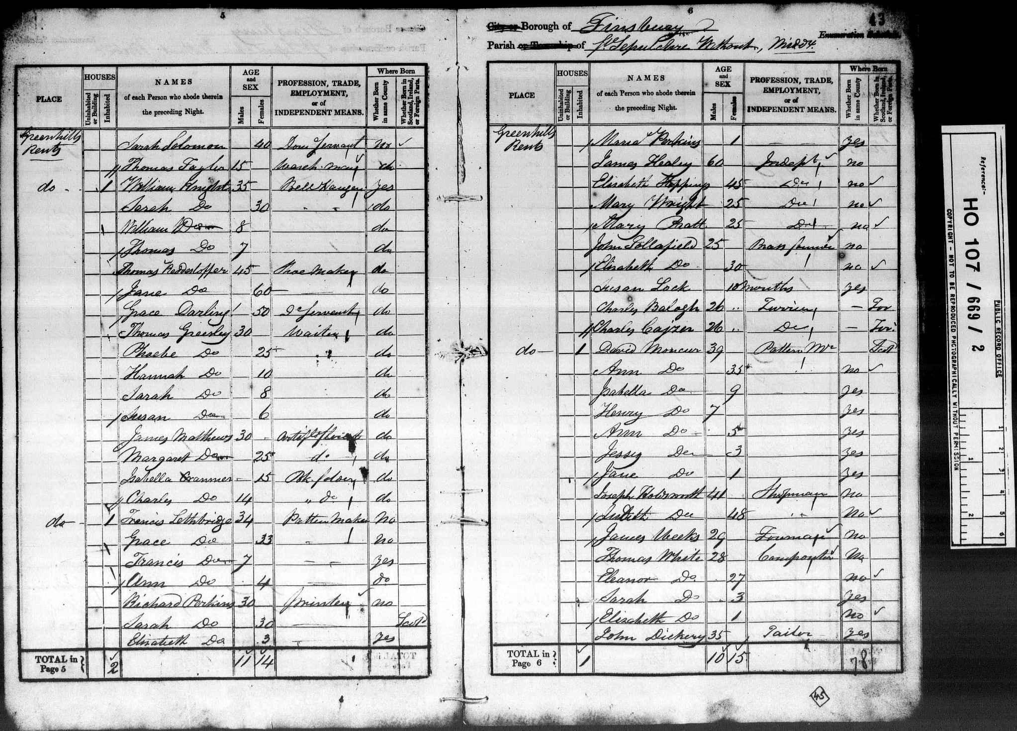 1841: Greenhill, Middlesex