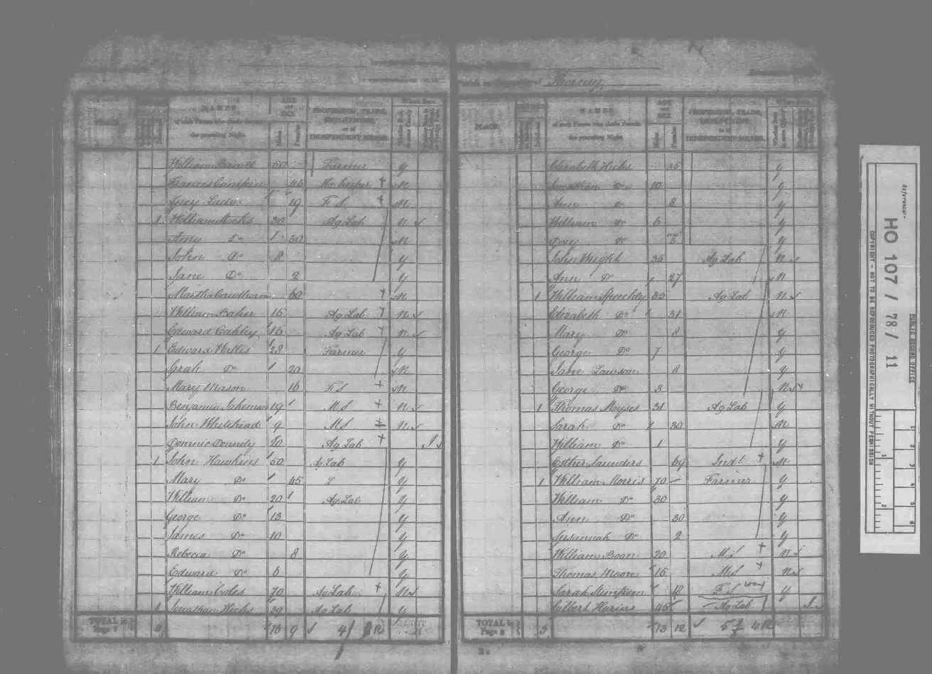 1841: Thorney -2, Cambridgeshire