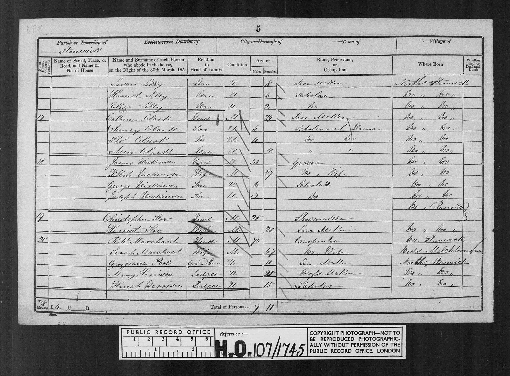 1851: Stanwick, Northamptonshire