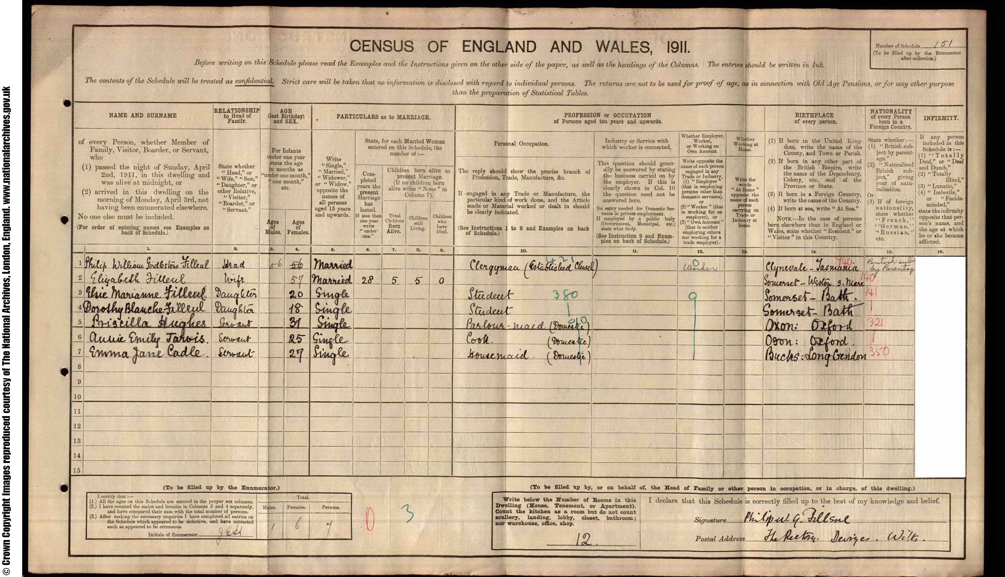 1911: 39  Long St Devizes, Wiltshire