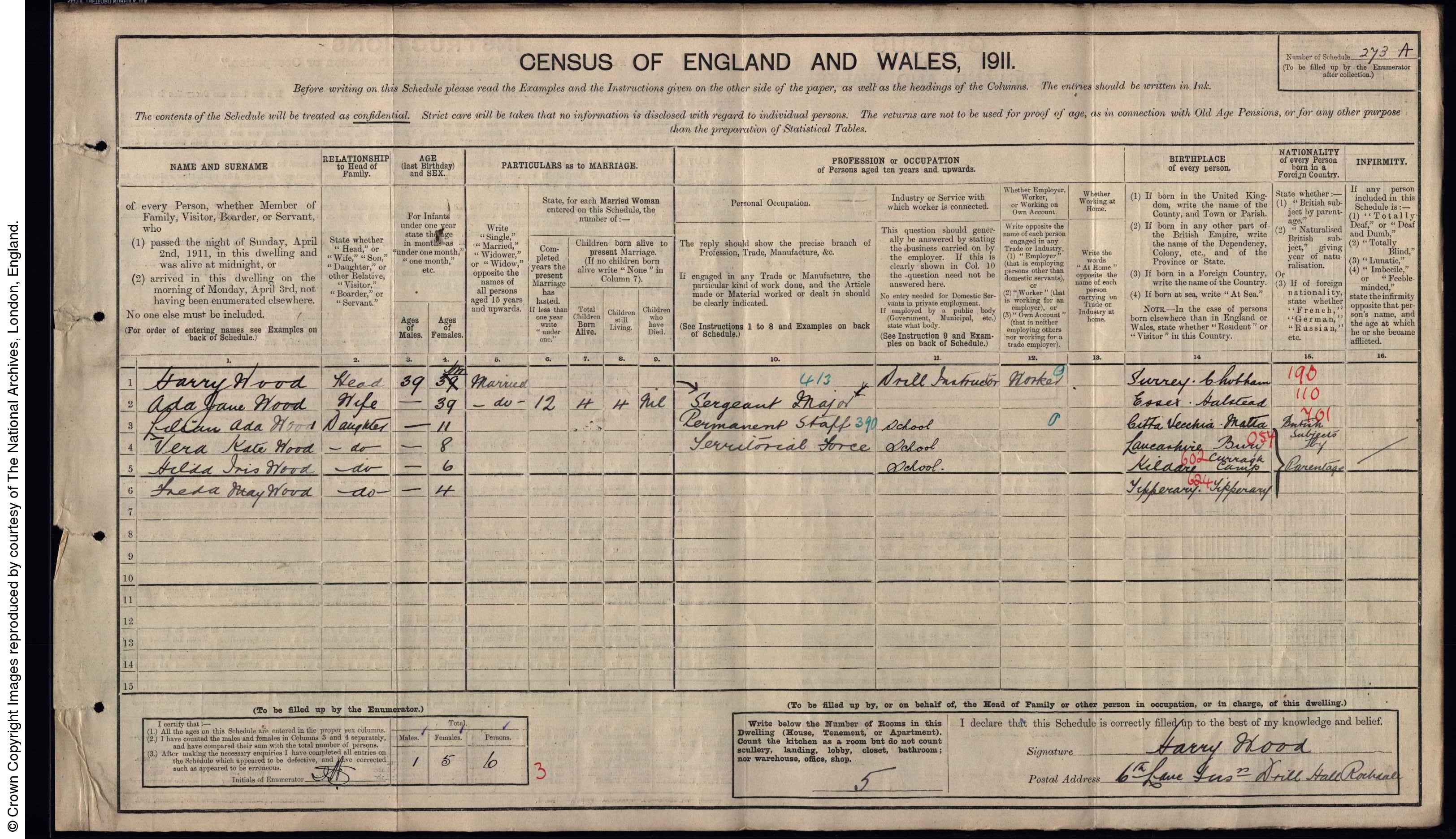 1911: Drill Hall, Baron Street, Rochdale, Lancashire