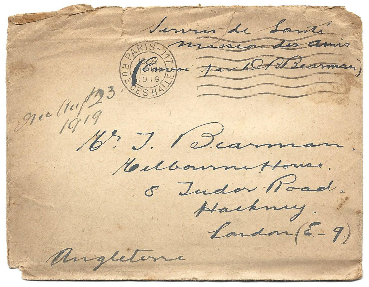 1919-08-21 page age letter by Donald Bearman