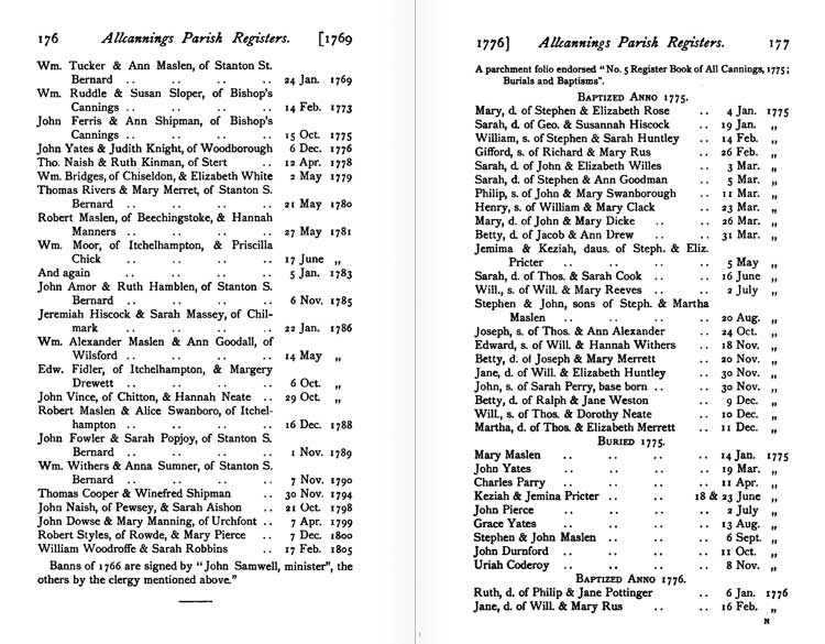 1786 marriage of Margery Drewett to Edward Fidler