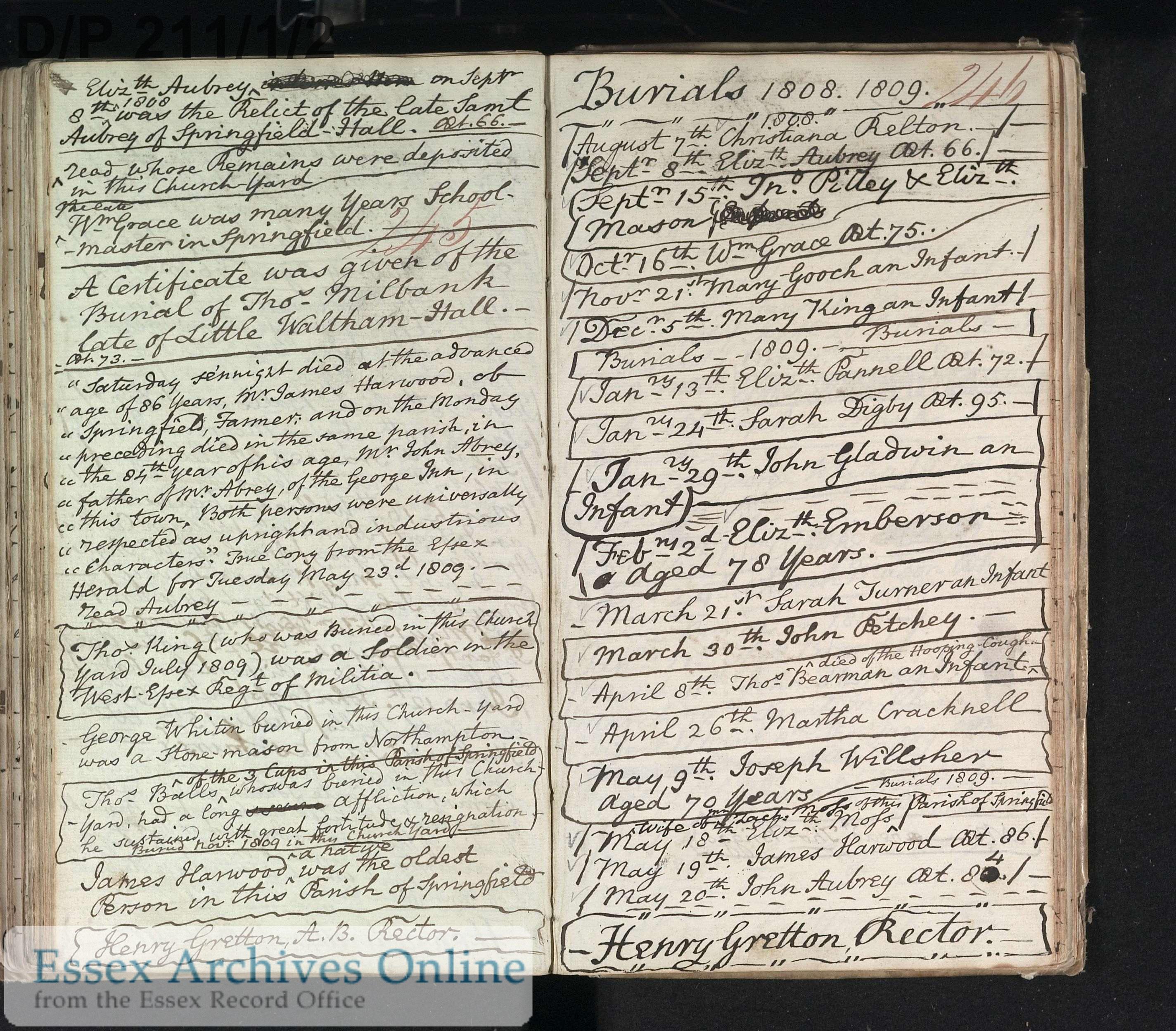 April 8th 1809 burial, Thos Bearman an infant died of the Hooping Cough. Also Nov burial of Thos Balls of the 3 Cups who suffered a long affliction with “great fortitude and resignation”