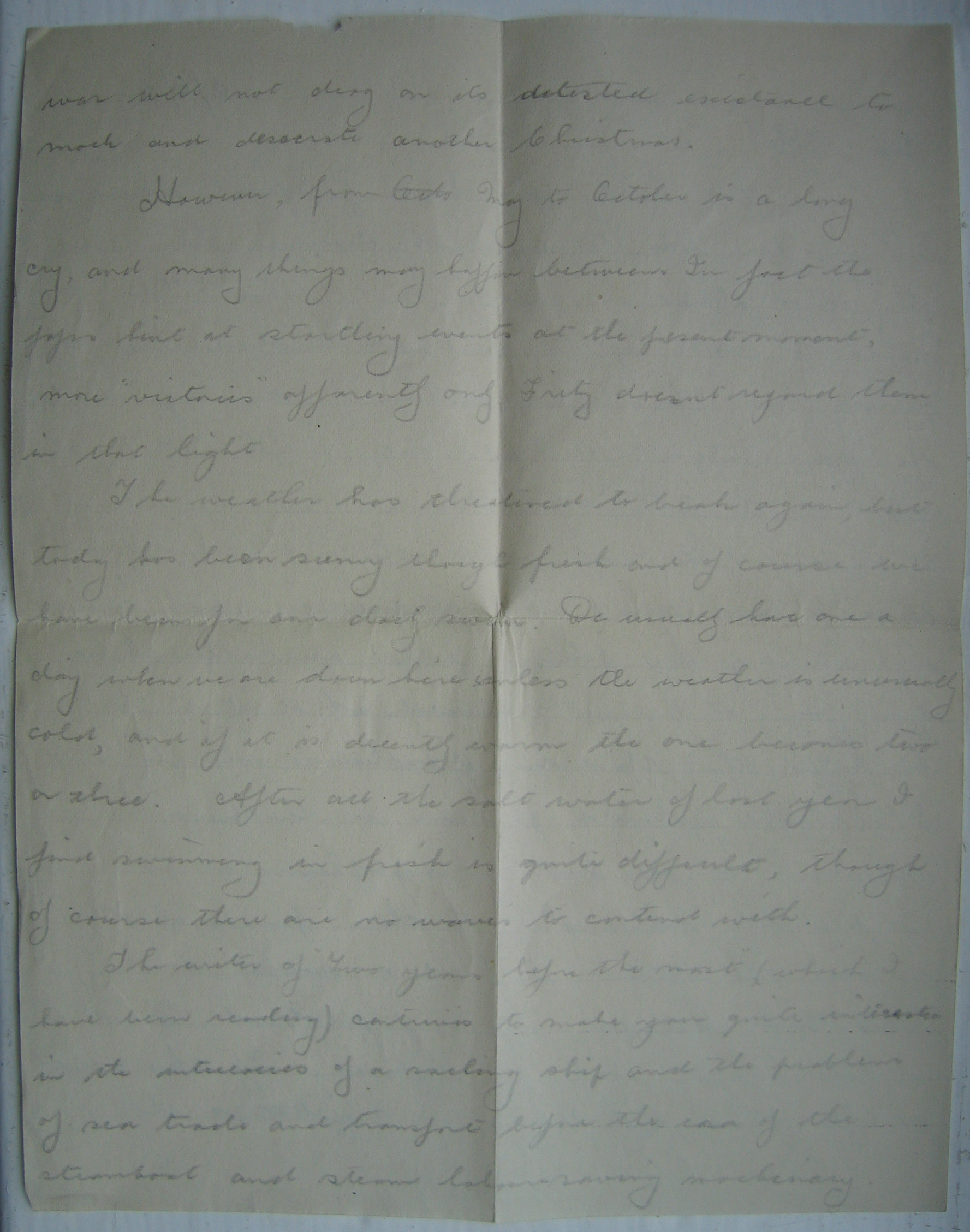 Frederick Webb’s last letter, to Ethel (page 2). Dated 2nd June 1918