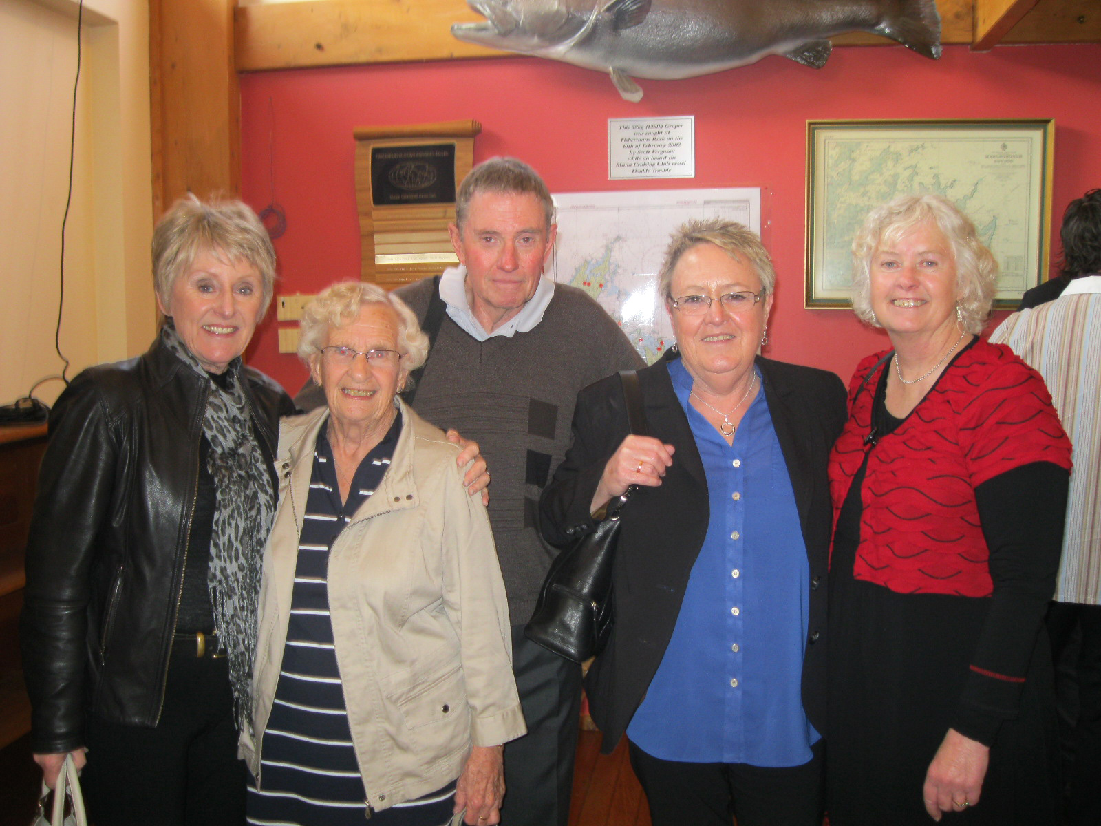 Taken at the funeral of John Baird in November 2011: Stephanie Thompson, Gay Ennis (eldest daughter of Jim and Grace Booker), Chester Philip Norton Clark (Stephanie’s brother), Merilee Beatrice Clark (Stephanie’s sister) and Linda Baird (nee Ennis) - wife of John Baird and daughter of John and Gay Ennis