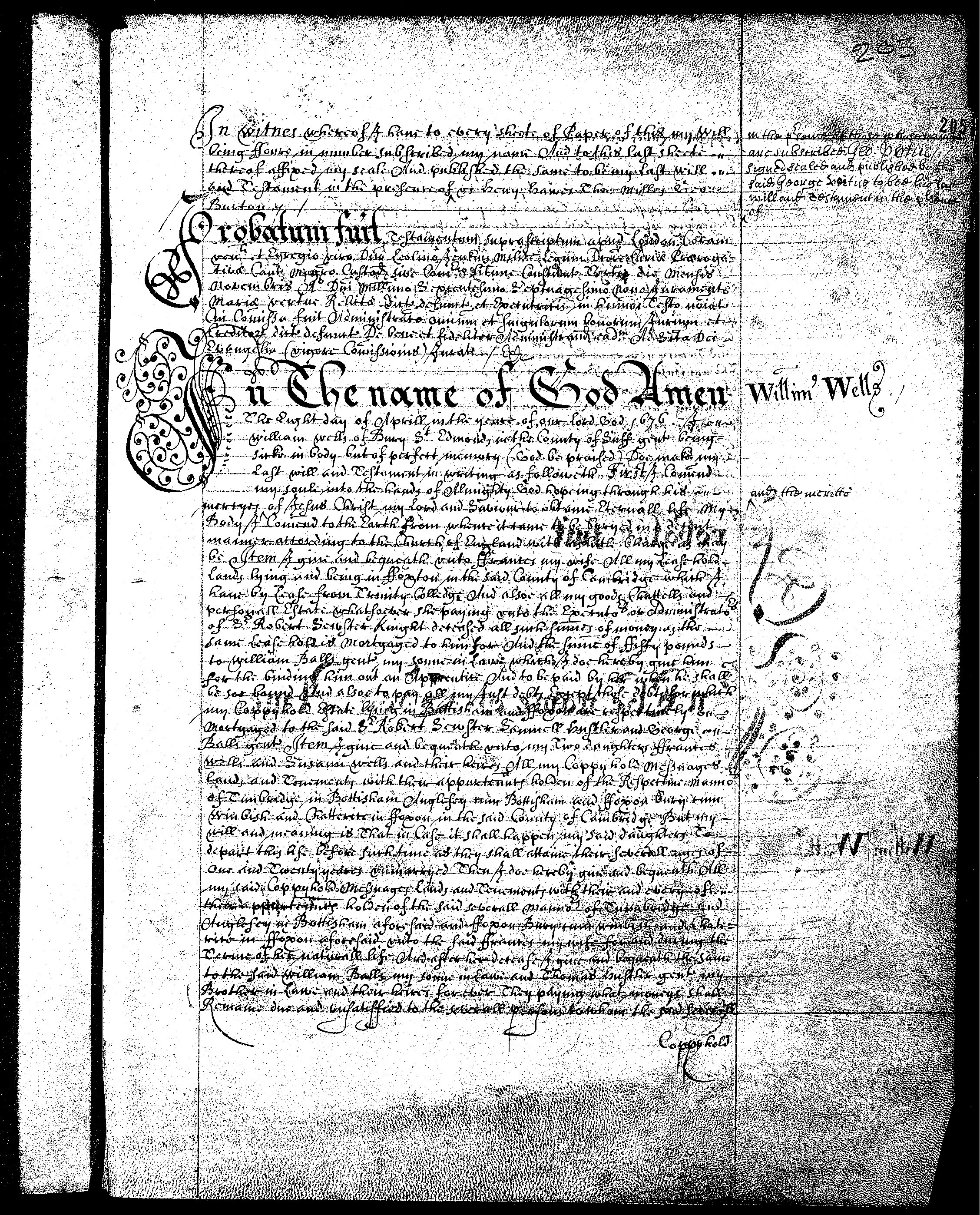 George Vertues 1669 will, page 3