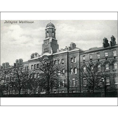 Charles Tappin was an inmate and William Tappin was a pauper perhaps there to help his brother in 1891. Islington workhouse pictured in 1863.