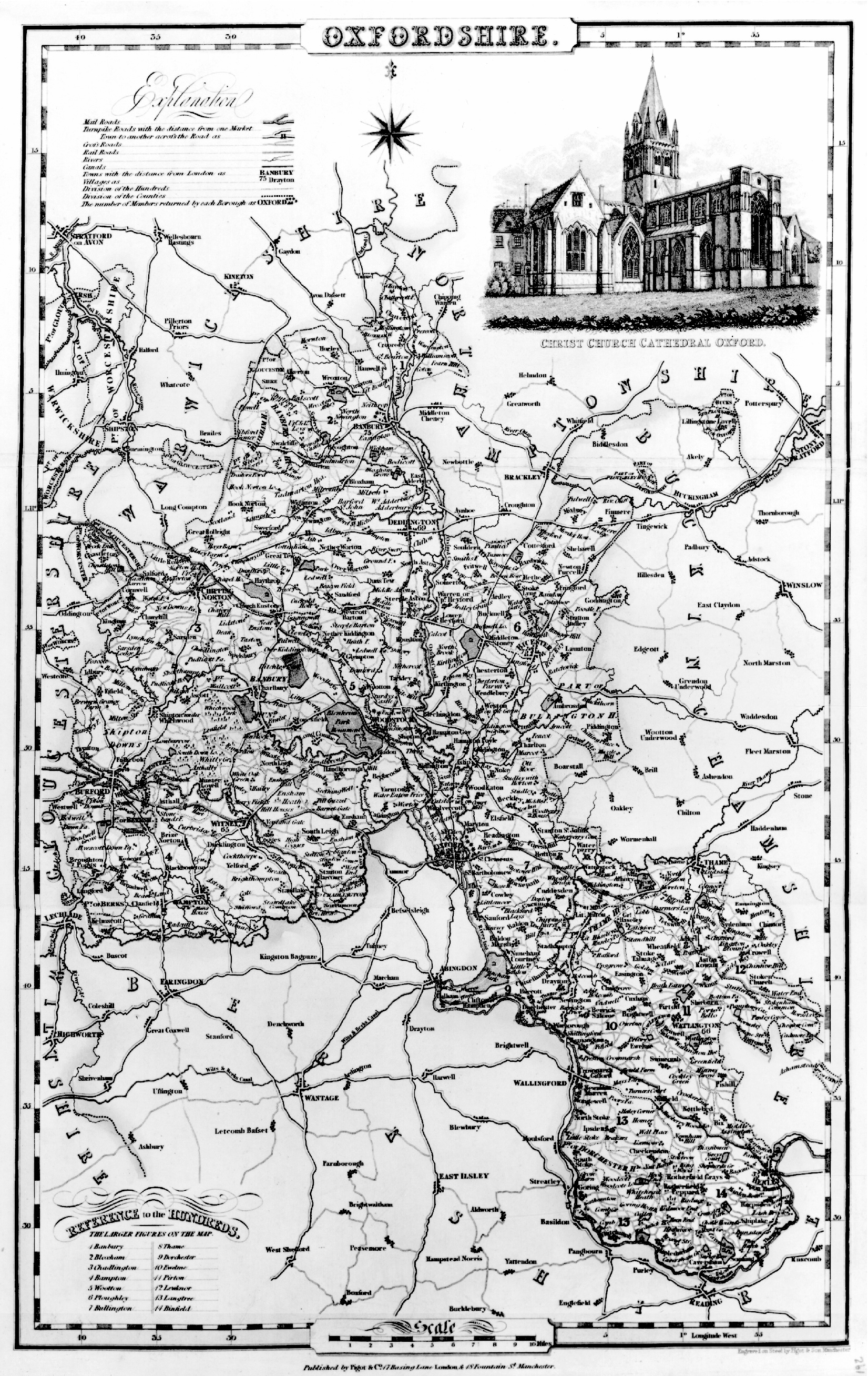 Oxfordshire in the 1830 Pigotts directory