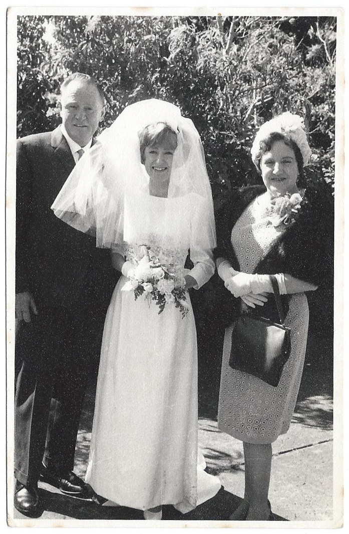 Stephanie Clark with parents Phillip and Mary, 1966