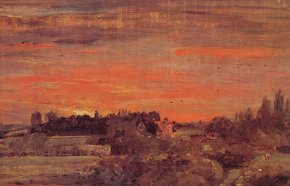 East Bergholt Rectory by John Constable, 1810. In the Philadelphia Museum of Art